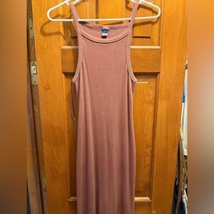 Old Navy Sleeveless Tan Midi Dress